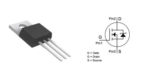 IRLZ44N MOSFET datasheet, litar, setara, pinout